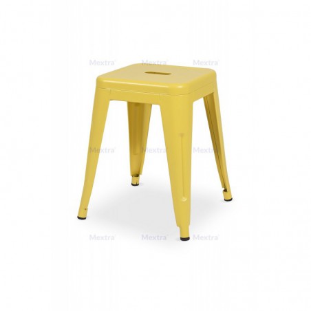Taboret kawiarniany Paris inspirowany TOLIX żółty