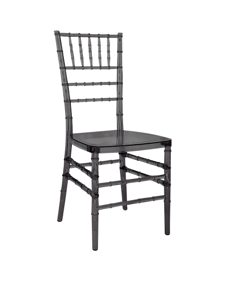 Krzesło Chiavari Tiffany transparentne przydymiane