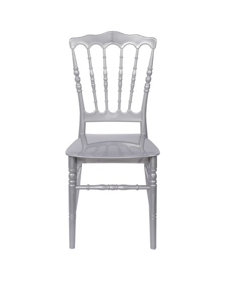 Krzesło Chiavari Napoleon srebrne