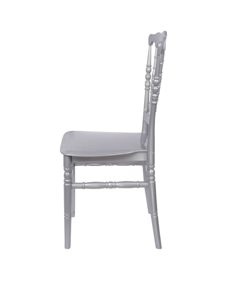 Krzesło Chiavari Napoleon srebrne