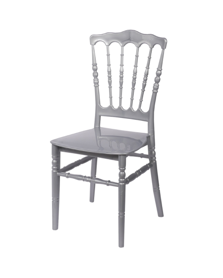 Krzesło Chiavari Napoleon srebrne