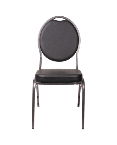 Krzesło Herman Deluxe czarne ekoskóra