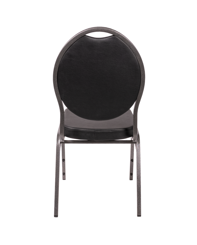 Stolička HERMAN Deluxe, čierna ekokoža