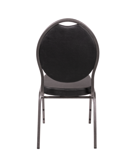 Krzesło Herman Deluxe czarne ekoskóra