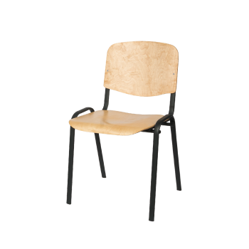 Krzesło Iso Wood czarne