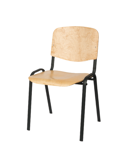 Krzesło Iso Wood czarne