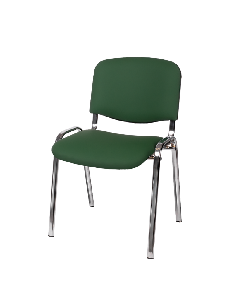 Krzesło Iso Standard CR T0505 zielone ekoskóra