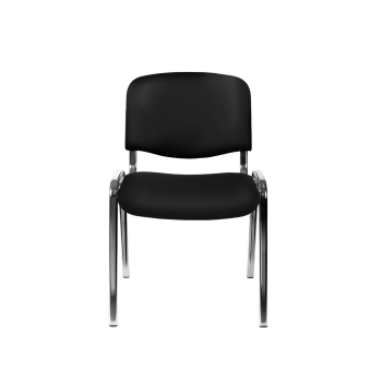Krzesło Iso Standard CR T0111 czarne ekoskóra