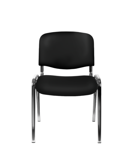 Krzesło Iso 24H CR T0111 czarne ekoskóra