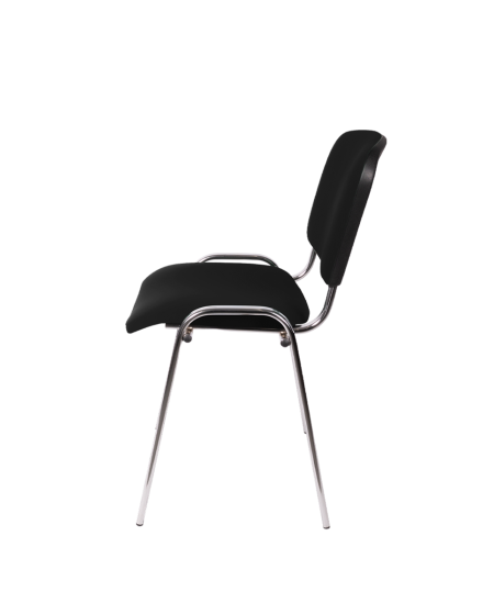 Krzesło Iso 24H CR T0111 czarne ekoskóra