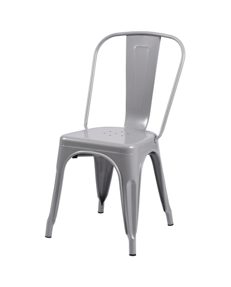 Krzesło Paris inspirowane Tolix aluminium