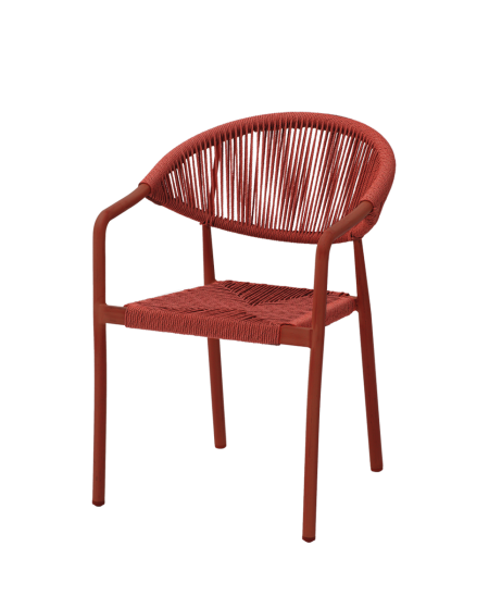 Krzesło Cesare czerwone