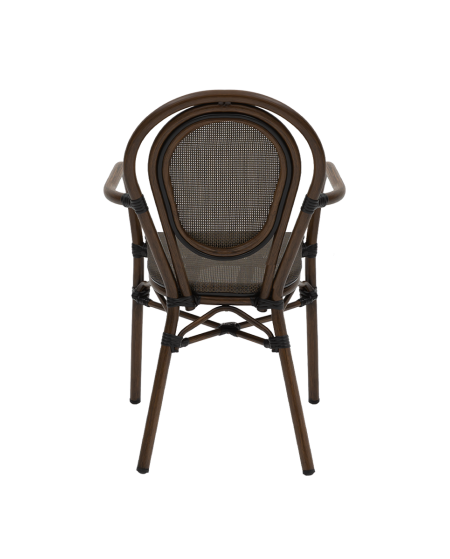 Krzesło Riccardo Arm brązowe