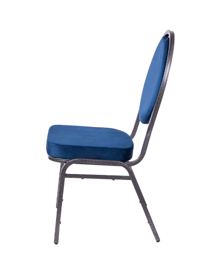 Krzesło Herman niebieskie welur