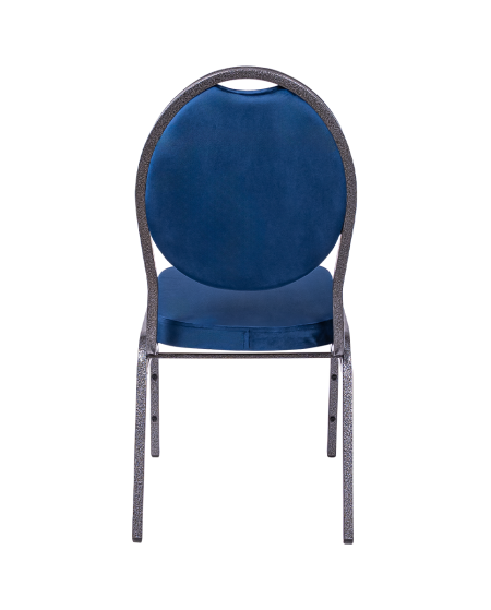 Krzesło Herman niebieskie welur