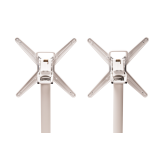 Stolik do ogródka piwnego CROSS COMFORT DUO biały blat HPL