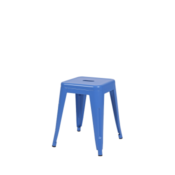 Taboret Paris inspirowany Tolix niebieski