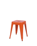 Taboret Paris inspirowany Tolix pomarańczowy