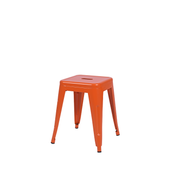 Taboret Paris inspirowany Tolix pomarańczowy