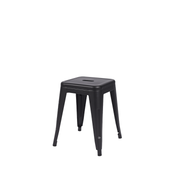 Taboret Paris inspirowany Tolix czarny