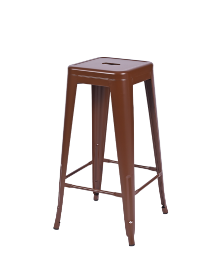 Hoker Paris inspirowany Tolix brązowy