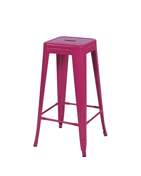 Hoker Paris inspirowany Tolix różowy