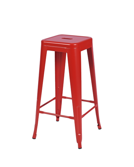 Hoker Paris inspirowany Tolix czerwony