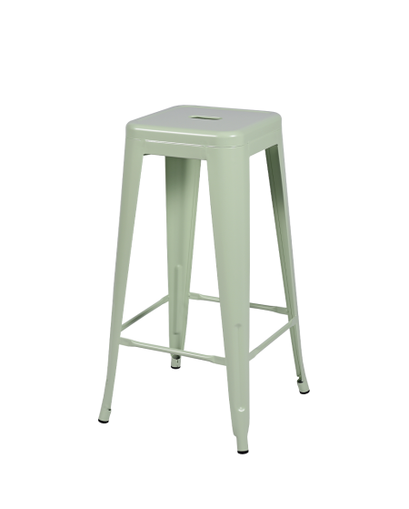 Hoker Paris inspirowany Tolix seledynowy