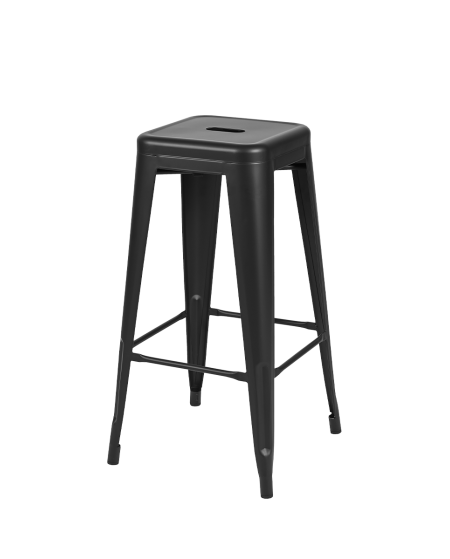 Hoker Paris inspirowany Tolix czarny