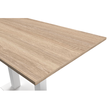Stolik Alfa Bar Duo biały blat laminowany