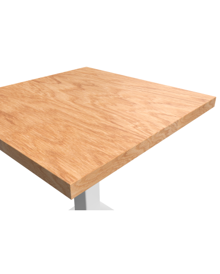 Stolik Alfa S biały blat drewniano-fornirowany