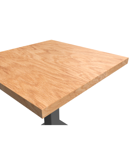 Stolik Alfa Bar szary blat drewniano-fornirowany