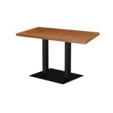 Stolik kawiarniany ALFA XL DUO blat drewniano-fornirowany