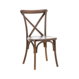 Krzesło ślubne CROSS-BACK POLYWOOD orzechowe