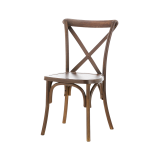 Krzesło ślubne CROSS-BACK POLYWOOD orzechowe