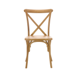 Krzesło ślubne CROSS-BACK POLYWOOD naturalne