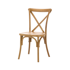 Krzesło ślubne CROSS-BACK POLYWOOD naturalne