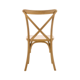Krzesło ślubne CROSS-BACK POLYWOOD naturalne