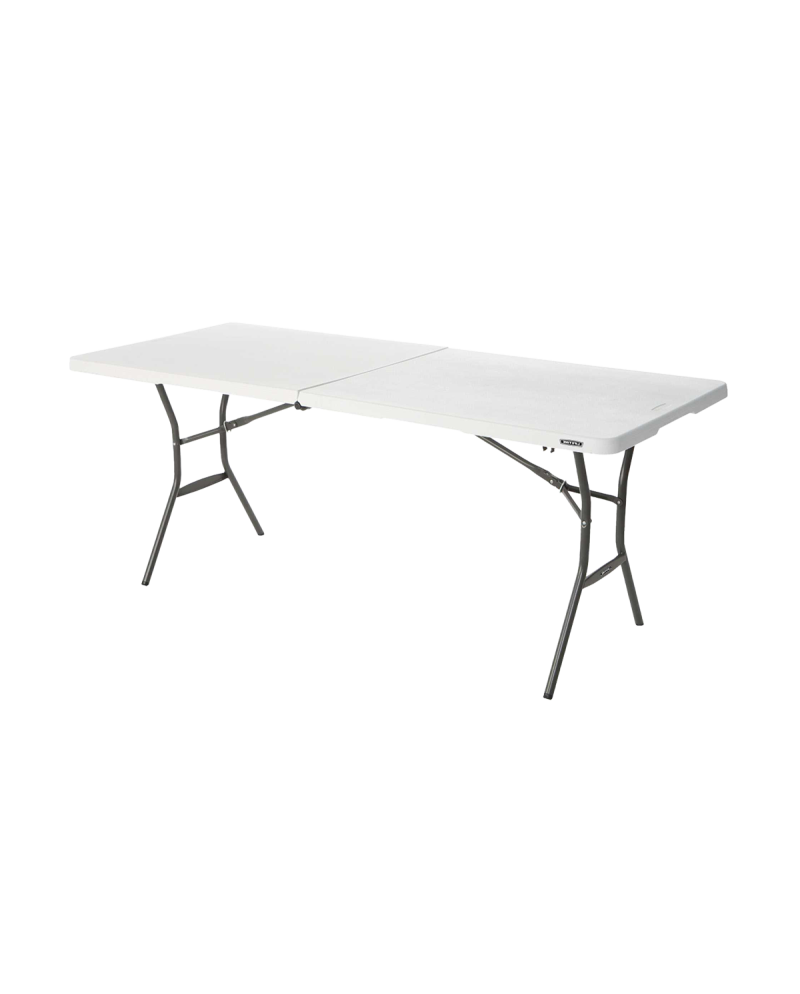 Cateringový skladací stôl biely 80471 (183x76cm)