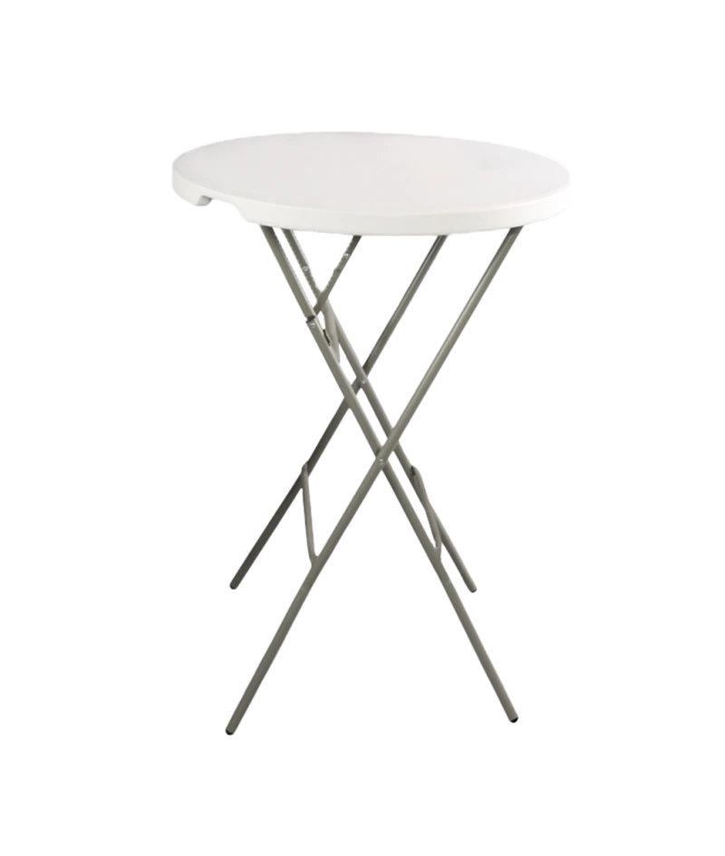  Cateringový skladací stôl biely 70110 (fi 80 cm/110 cm)