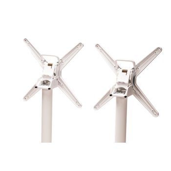 Stolik Cross Comfort Duo biały blat HPL