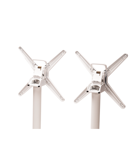 Stolik Cross Comfort Duo biały blat HPL