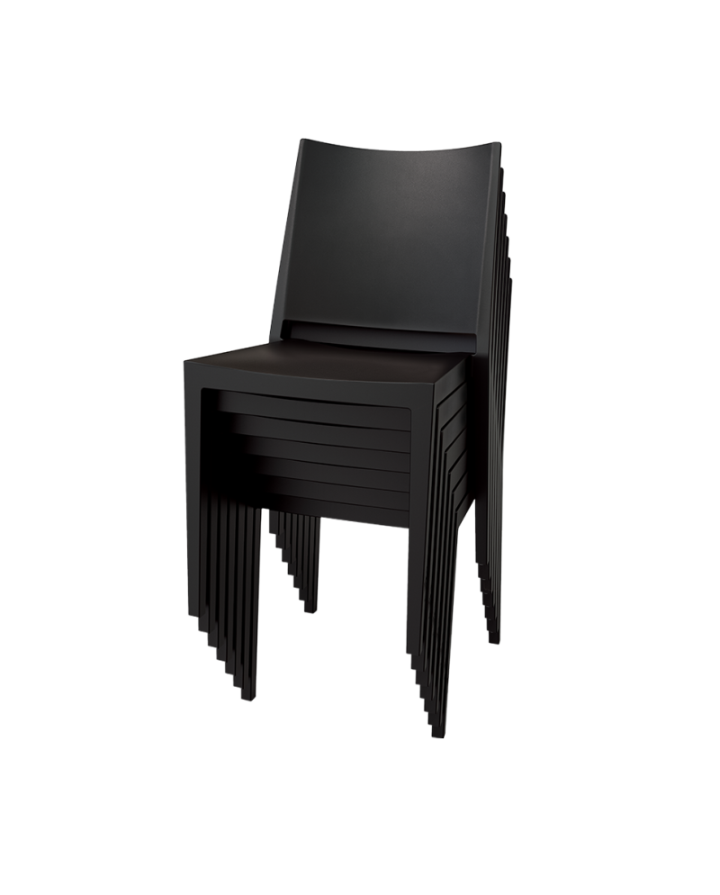 Stolička Gomera Full, čierna