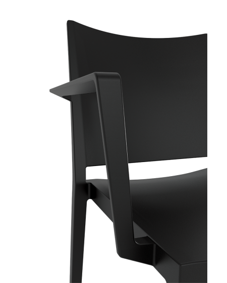 Krzesło Gomera Grand Full czarne