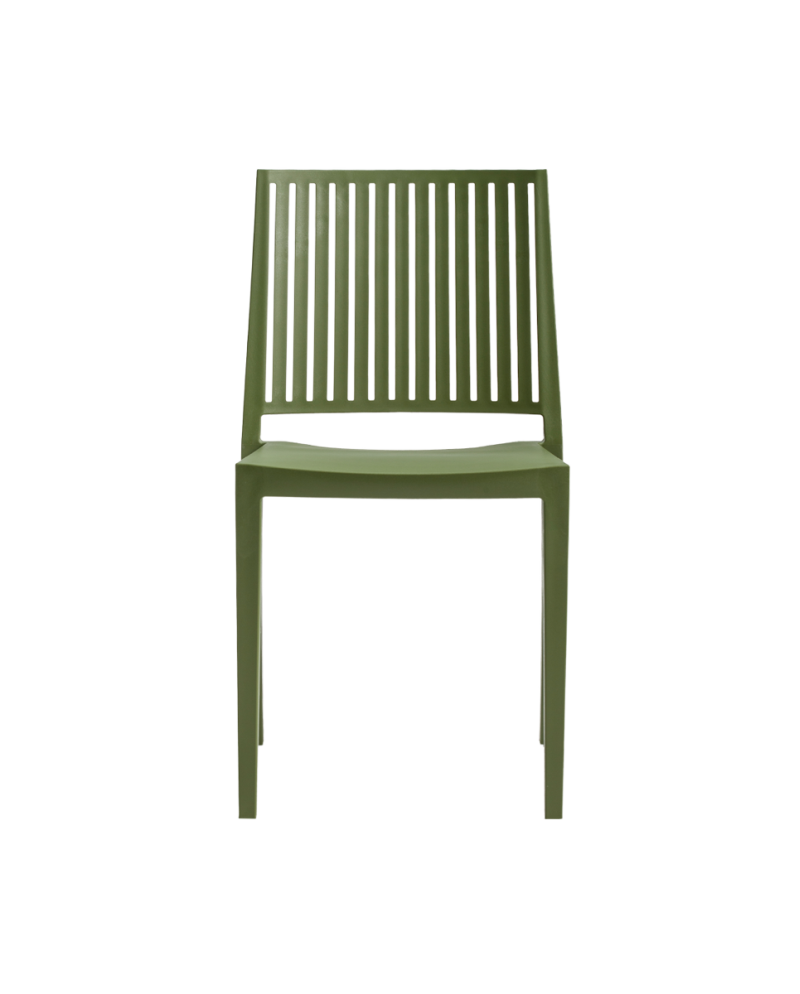 Stolička Gomera Stripes, olio verde