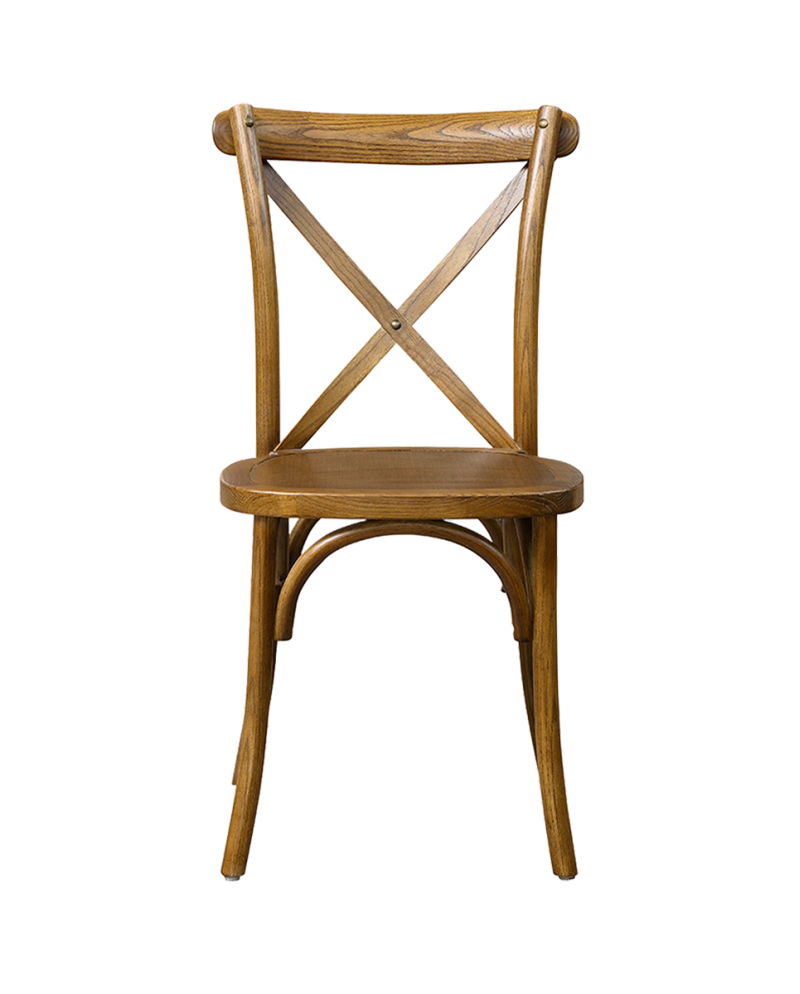 Stolička Cross-Back, rustikálny dub