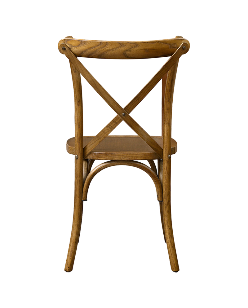 Stolička Cross-Back, rustikálny dub
