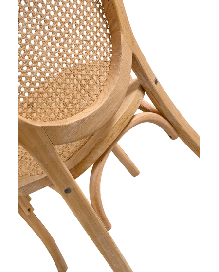 Krzesło Palace naturalne pobielane