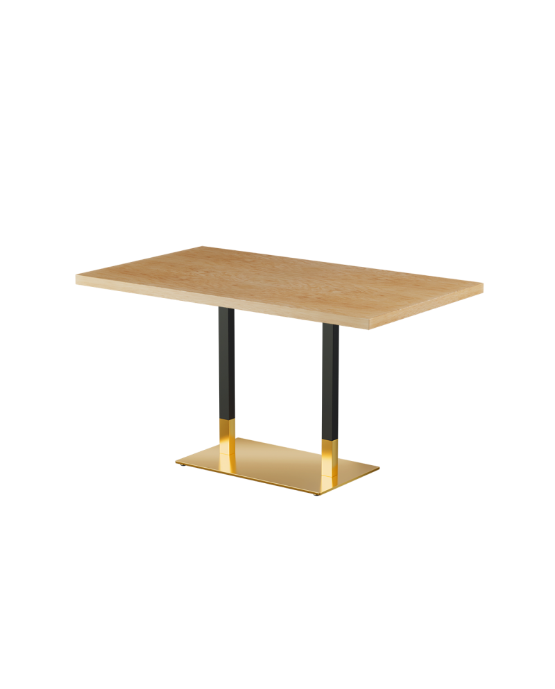 Stolik Omega Duo blat drewniano-fornirowany