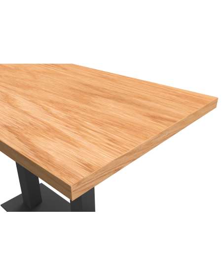 Stolik Alfa XL Duo blat drewniano-fornirowany